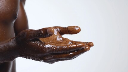 Fototapeta premium Diverse Hands Showing Eczema Condition on Knuckles with Moisturizing Treatment