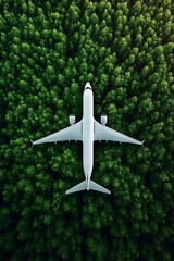 Fototapeta premium Aerial View of Single-Engine Plane in Flight