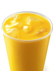 Glossy Elegant Milk Tea with Citrus Twist