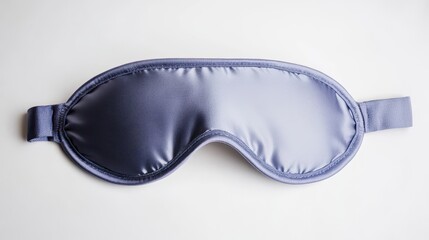 Close-up of a sleep mask on a white background, ideal for promoting sleep comfort products.