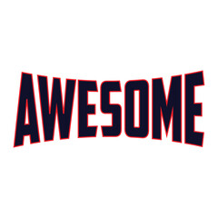 awesome typography Vector illustration for t shirt and other uses