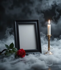 Memorial & funeral card templates paper cut