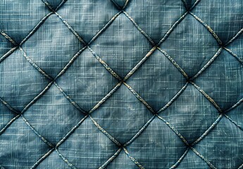 Fototapeta premium Close-Up of Geometric Patterned Fabric