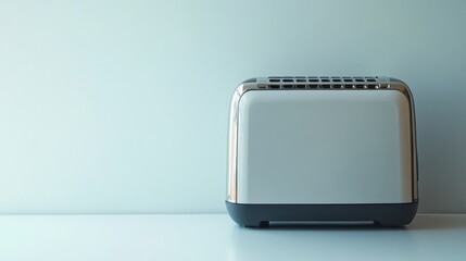 Close-up of a toaster isolated on a white surface, great for home kitchen equipment marketing.
