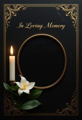 Memorial & funeral card templates paper cut