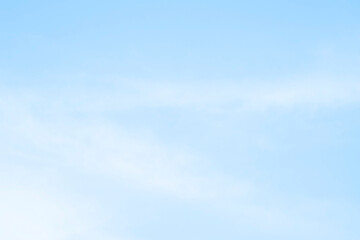 Blue sky with white fluffy cloud. Cumulus clouds background. Cloudscape morning sky. The concepts of freedom of life, never give up and positive though energy.