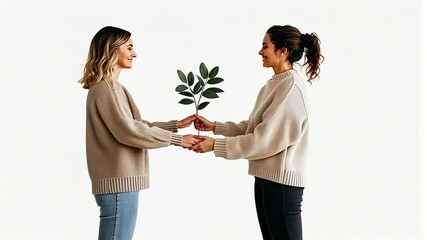 Thankful Friend Emotionally Connecting During Tough Times