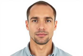 Fototapeta premium Photorealistic half-length male portrait