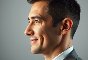 Obraz premium Male portrait in profile