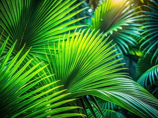 Urban Exploration Palm Leaf Close-up Texture