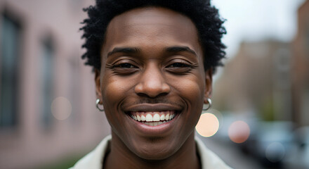 A person feeling love, showcasing the expression of connection and caring.