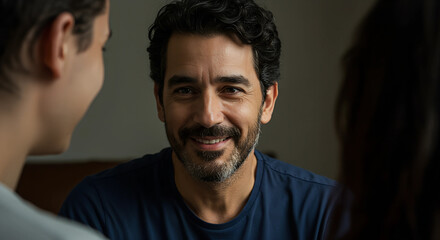 A person feeling love, showcasing the expression of connection and caring.