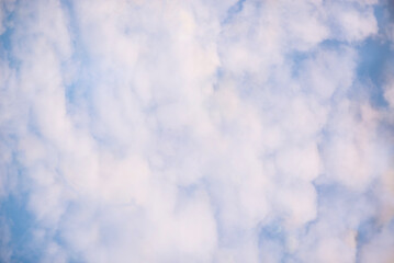 A close up of clouds in the sky