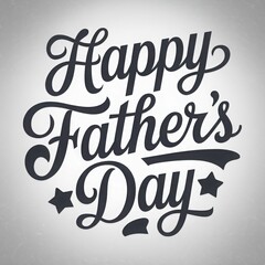 Happy Father’s Day Retro Hand-Lettered Typography