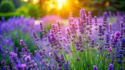 Obraz premium Vertical Lavender Screen Saver - Botanical Garden Beauty