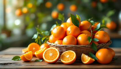 tangerines in a basket
