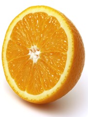 Fresh Orange Slice with Rich Texture