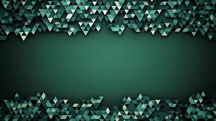 Green triangle border background