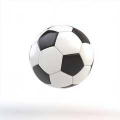 Fototapeta premium soccer ball on white background