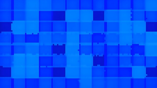 Pixelated blue geometric grid modern abstract pixe