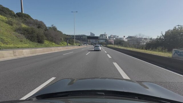 carro condu&ccedil;&atilde;o Lisboa, estrada