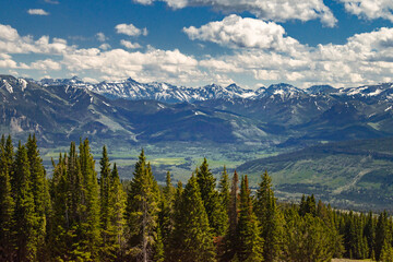 Bear tooth mountains landscape, Montanna