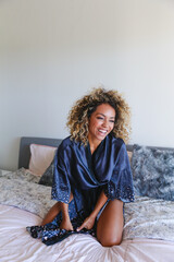 Woman having a slow morning in bed