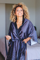 Woman having a slow morning in bed