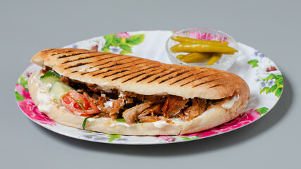 Doner kebab isolated 
