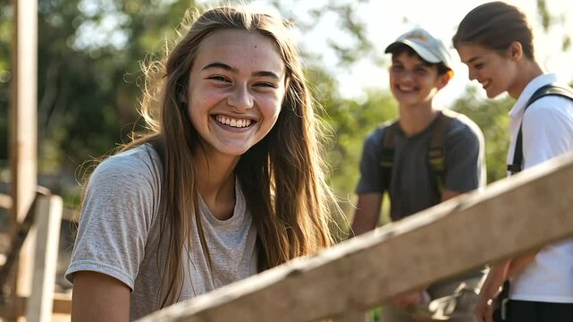 Youth Group Community Service Mission Trip Building Homes