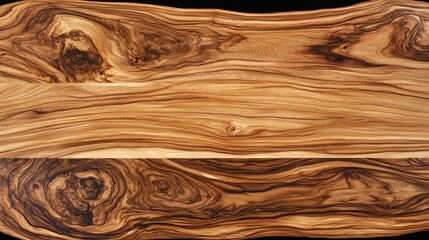 Unique wood grain patterns showcased in beautiful olive wood table surface