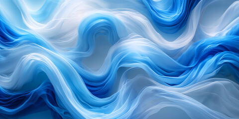 Obraz premium Dynamic swirling blue and white wave patterns with bold gradient textures, background
