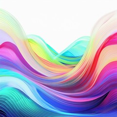 wavy lines on white backdrop with thin abstract stripes graphic resource background banner


