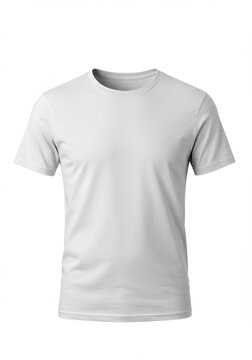 camiseta blanca lisa para dise&ntilde;ar estampado sobre fondo claro