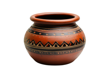 Crafting traditional clay pottery cultural heritage artistic creation isolated on transparent background