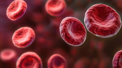 3D Render of Red Blood Cells