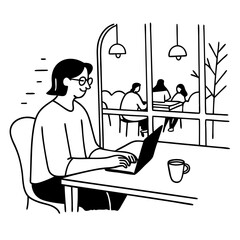 business man working on laptop