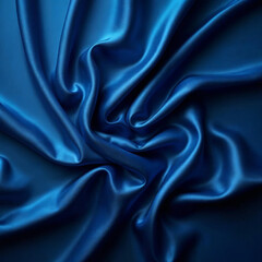 Fototapeta premium Blue Silk fabric background