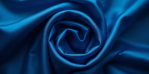 Obraz premium Blue Silk fabric background