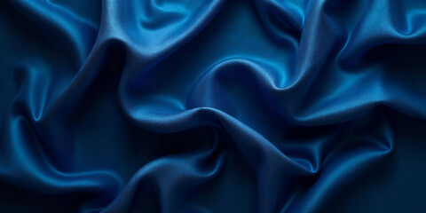 Fototapeta premium Blue Silk fabric background