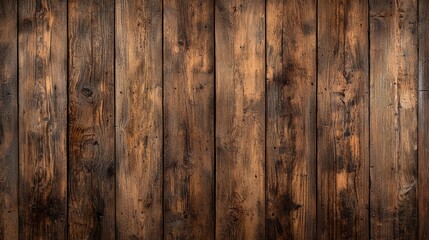 Obraz premium Wooden planks with a rustic texture, showcasing rich brown tones and natural variations in grain and finish.