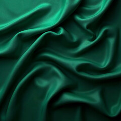 Obraz premium Green Silk Fabric background