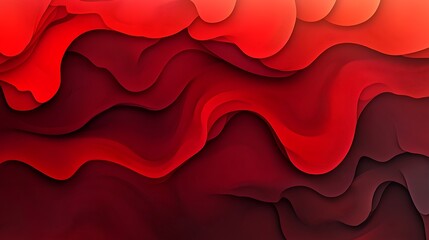 Fototapeta premium Abstract Red Wave Pattern Background Design