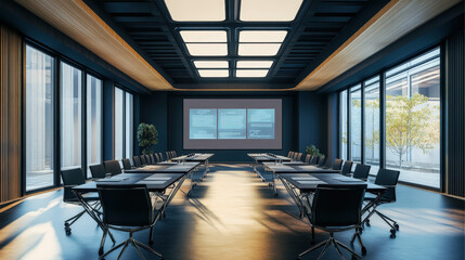 Modern Conference Room with Natural Light