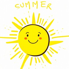 Un dessin de soleil joyeux