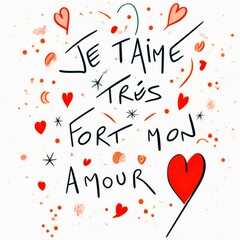 carte de vœux pour la Saint Valentin