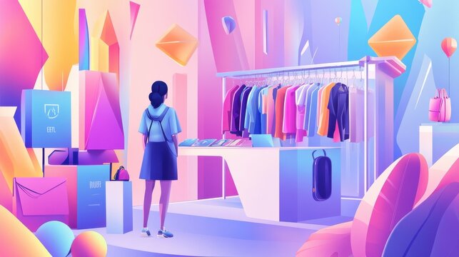 Marketing promo event abstract concept vector illustration set. Branded workshop, sold-out event, merch clothing, tickets available, popular show, product placement, merch design abstract metaphor.