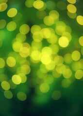 Obraz premium Green blurred bokeh lights background with copy space for spring-themed design spring background abstract banner green bokeh green bokeh green abstract background light bright blur pattern