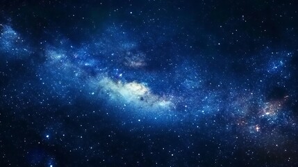 Naklejka premium Milky Way galaxy, cosmic dust, space background, astronomy (1)