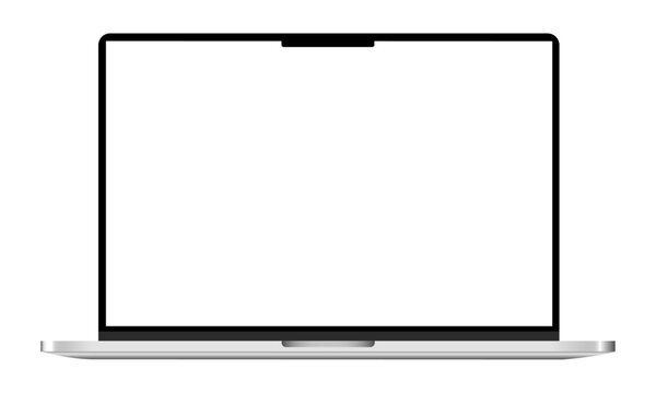 Easily display your designs on this laptop mockup, complete with a transparent background and a blank, customizable screen